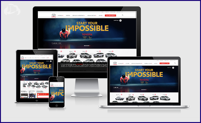 Site Institucional da Toyota em WordPress