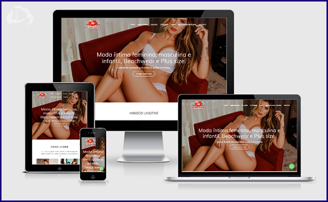 Site para Moda Intima em WordPress - Hibisco