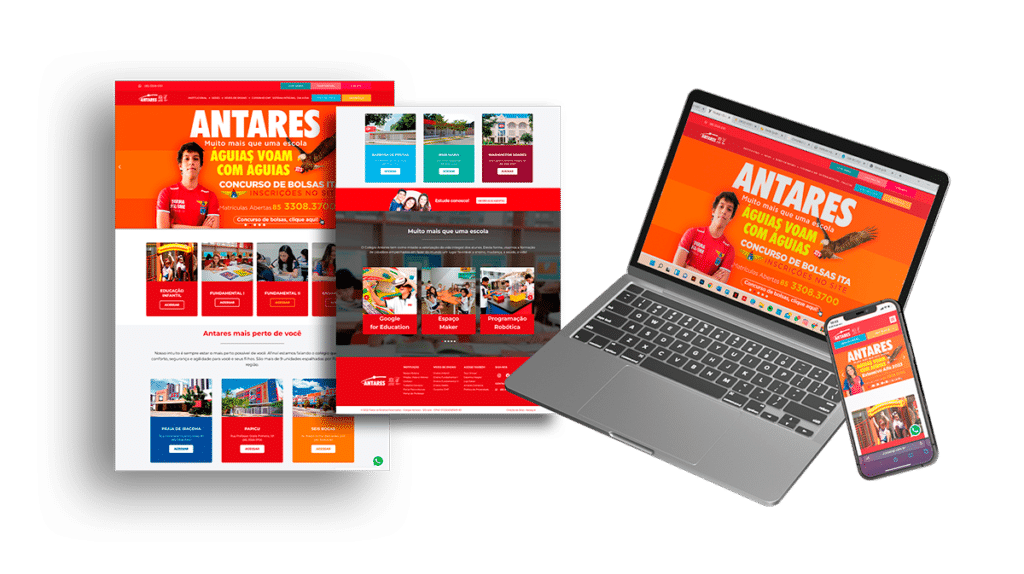 Site para Escolas - Colégio Antares